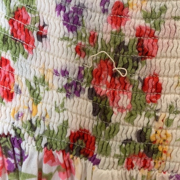 Floral Strapless High-Low Dress - Picture 4 of 4